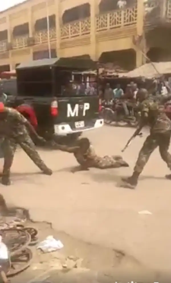 In Anambra: Soldiers Brutalize Crippled Man For Wearing Camouflage